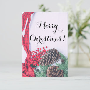 Holiday Pine Cone Collection Card