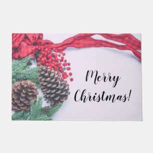 Holiday Pine Cone Collection Doormat