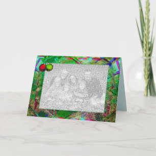 Holiday Pine Decor (photo frame) Card