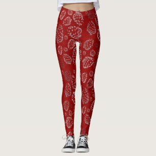 Holiday Pinecone Leggings
