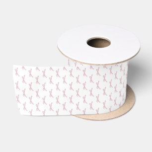 Holiday Pink Bow Coquette Satin Ribbon