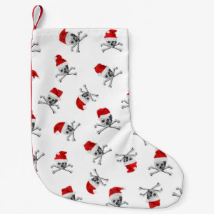Holiday Pirate Skulls #1 Small Christmas Stocking