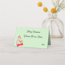Holiday Place Cards : Merry Christmas