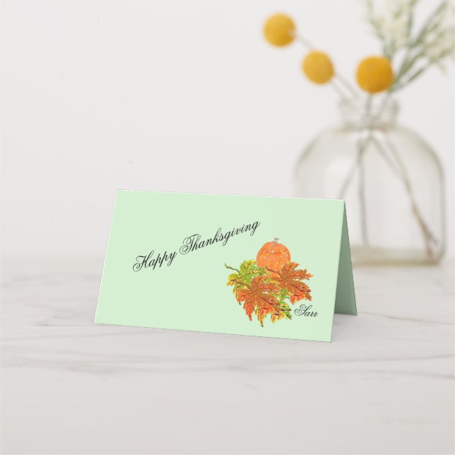 Holiday Place Cards : Thanksgiving (Front)