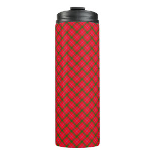 Holiday Plaid Christmas Tartan Thermal Tumbler
