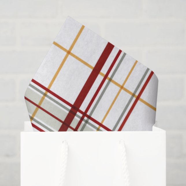 Holiday Plaid Christmas Tissue Paper (Gift Bag)