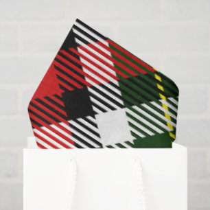 Holiday Plaid Classic Preppy Colorful Festive Tissue Paper