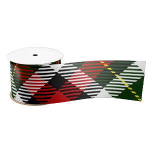 Holiday Plaid Classic Preppy Colourful Festive Satin Ribbon