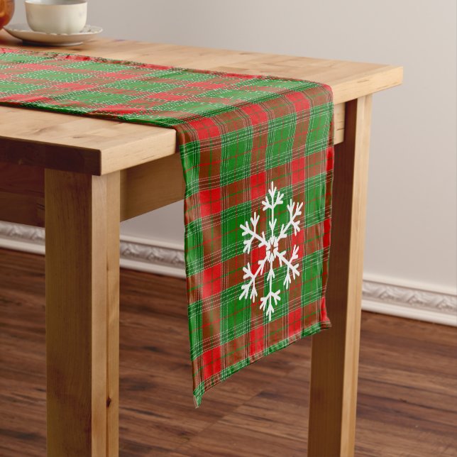 Holiday Plaid Table Runner (In Situ)