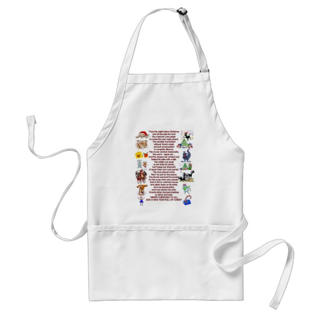 holiday poem standard apron (Front)