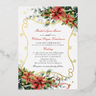Holiday Poinsettia Wedding