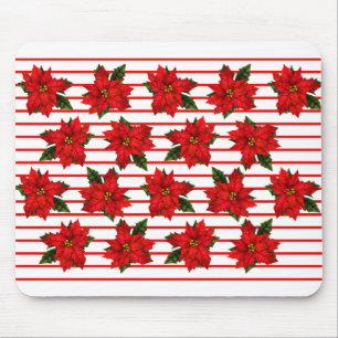 Holiday Poinsettias Mouse Mat