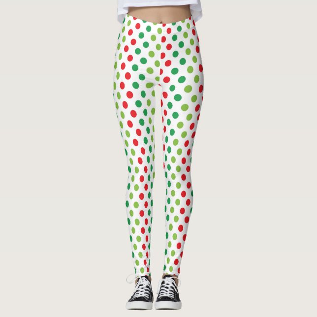 Holiday Polka-dots Leggings (Front)