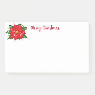 Holiday Post-it-Notes-Poinsettia Post-it Notes
