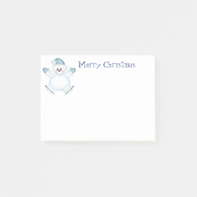 Holiday Post it Notes-Snowman Post-it Notes (Front)