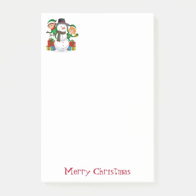 Holiday Post-It-Notes-Snowman Post-it Notes (Front)