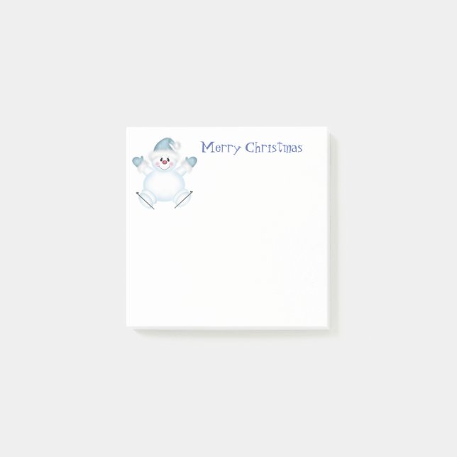 Holiday Post it Notes-Snowman Post-it Notes (Front)