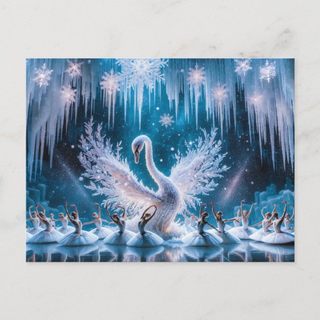 Holiday Postcard Swan Dance (Front)