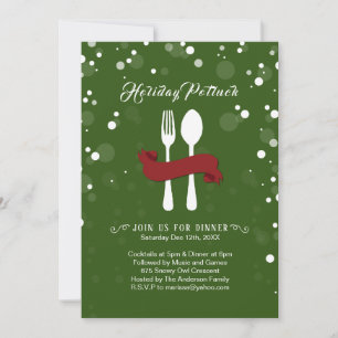 Holiday Potluck Dinner Invitation