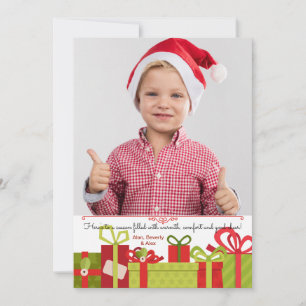 Holiday Presents Photo Holiday Card