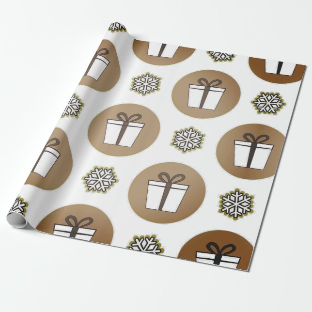 holiday presents wrapping paper (Unrolled)