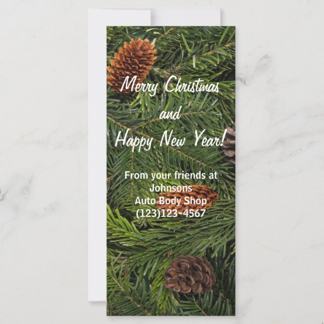 Holiday Promotional 2016 Calendar Card (Front)