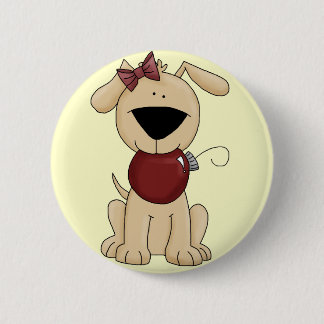 Holiday Puppy Button