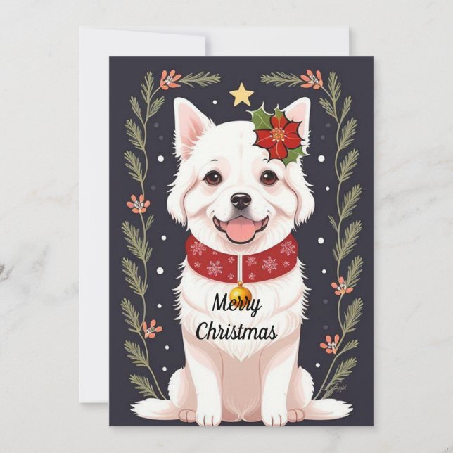 Holiday Puppy Card (Front)