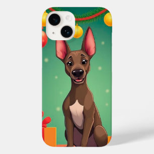 🎄 Holiday Puppy Cheer ✨ Cute Santa Dog Case-Mate iPhone 14 Case