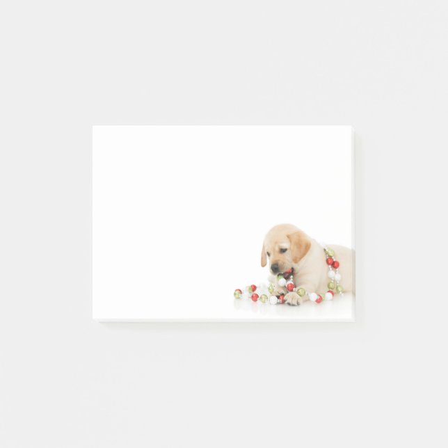 Holiday Puppy Playtime II Post-it Notes (Front)
