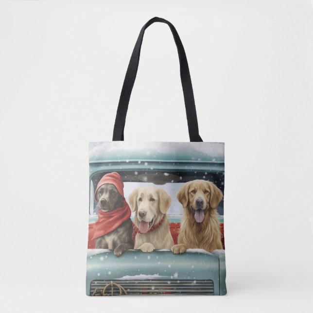 Holiday Pups Tote Bag (Front)
