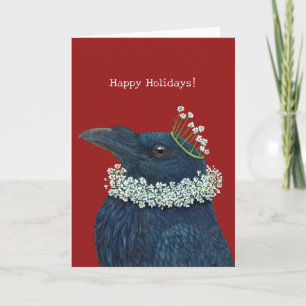 Holiday Raven card