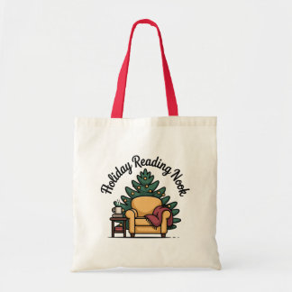 Holiday Reading Nook Library Carryall Tote Bag