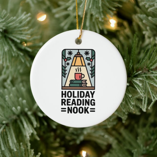 Holiday Reading Nook Tree Keepsake Ceramic Tree Decoration (Tree)