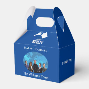 Holiday Real Estate Blue Gift Favour Box