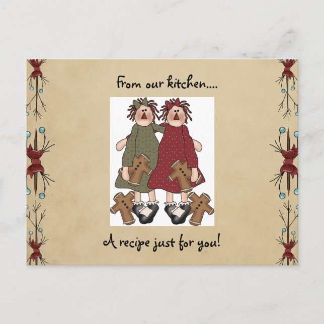 Holiday recipe cards (Front)