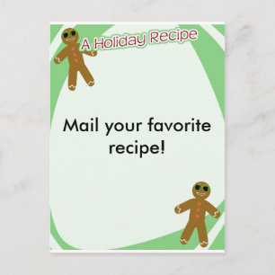 Holiday Recipe Postcard