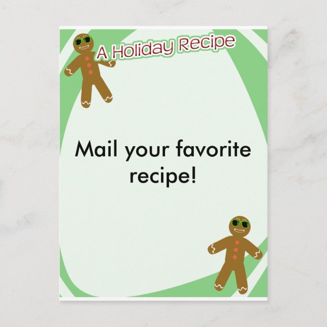 Holiday Recipe Postcard (Front)