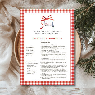Holiday Recipes Swedish Nuts Christmas Card