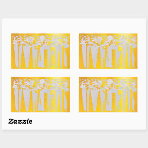 HOLIDAY RECTANGULAR STICKER