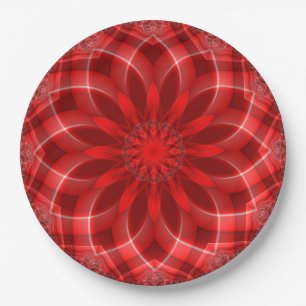 Holiday Red Paper Plate