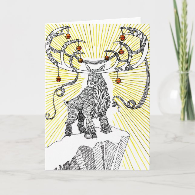 Holiday Reindeer Card (Front)
