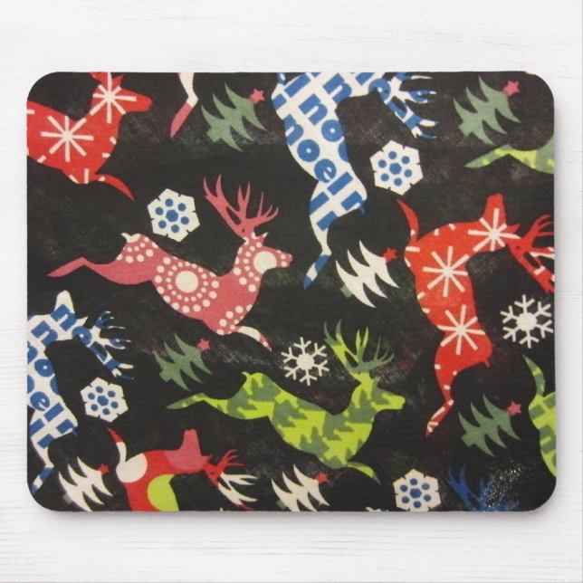 Holiday Reindeer Mouse Mat (Front)