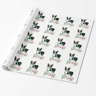 Holiday Reindeer Pup Wrapping Paper