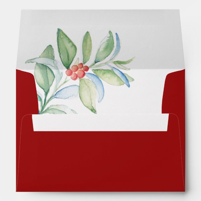 Holiday Return Address Envelopes (Back (Bottom))