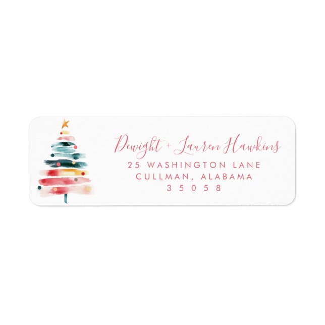 Holiday | Return Address Label (Front)