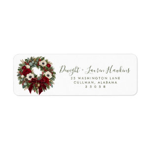 Holiday Return Address Label