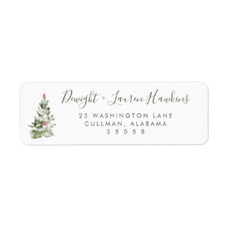 Holiday | Return Address Label