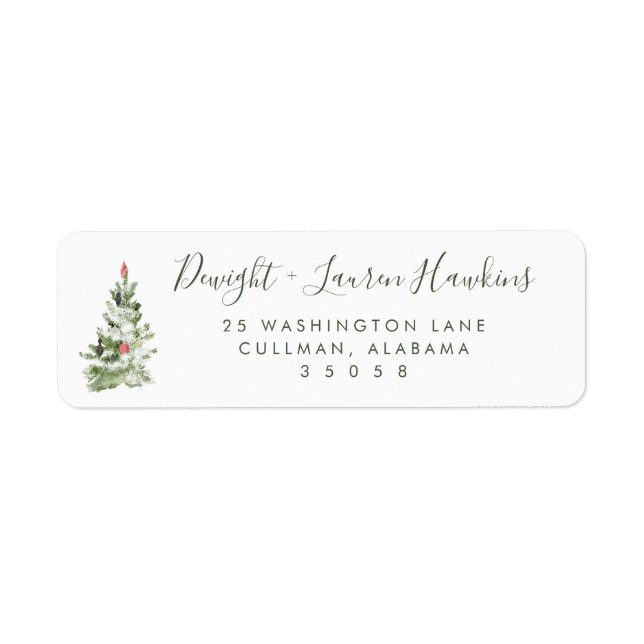 Holiday | Return Address Label (Front)