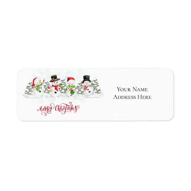 Holiday Return Address Labels (Front)